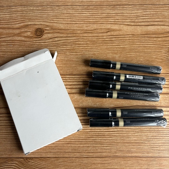 Prismacolor Large Broad Gold Metallic Markers PM-119 Box Of 6 - Picture 3 of 7